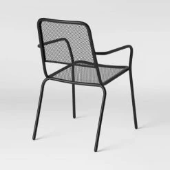 Metal Mesh Outdoor Patio Dining Chair Stacking Chair Black - Room Essentials™ -Room Essentials Sales Store GUEST 9a7e4f81 9150 4f12 a8e3 5077da9f1b35