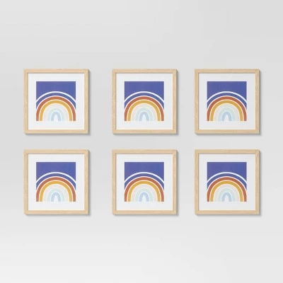 (Set of 6) 11" x 11" Matted to 8" x 8" Frame Set - Room Essentials™ Brown 6 (Set of 6) 11" x 11" Matted to 8" x 8" Frame Set - Room Essentials™ Brown - Image 6