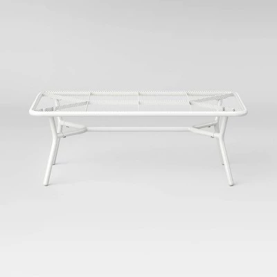 Metal Mesh Coffee Table - White - Room Essentials™ 2 Metal Mesh Coffee Table - White - Room Essentials™ - Image 2