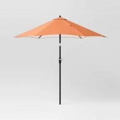 9' Round Outdoor Patio Market Umbrella with Black Pole - Room Essentials™ -Room Essentials Sales Store GUEST a0569bfd e9d1 4b1b 82f7 723fa3b0290f