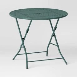 Steel Round Metal Mesh Folding Outdoor Portable Dining Table Green - Room Essentials™ -Room Essentials Sales Store GUEST a167c7a7 520d 45ce b608 be6bbc863ced