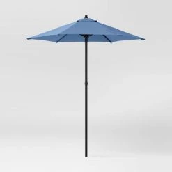 6' Round Outdoor Patio Market Umbrella with Black Pole - Room Essentials™ -Room Essentials Sales Store GUEST a51bfdaf 8203 4226 ab22 93063af06666