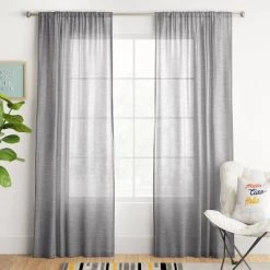 2pk Light Filtering Window Curtain Panels - Room Essentials™ White