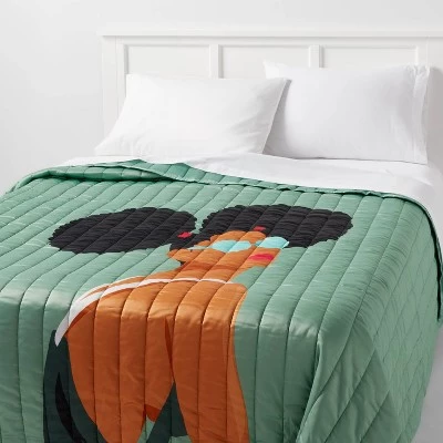 Diverse Artist Series Puffs Quilt Sage Green - Room Essentials™ 4 Diverse Artist Series Puffs Quilt Sage Green - Room Essentials™ - Image 4