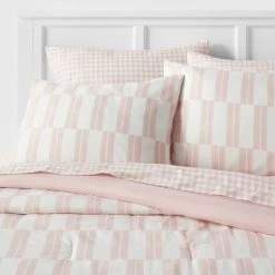 Dash Stripe Printed Microfiber Reversible Comforter & Sheets Set Ivory/Light Pink - Room Essentials™ 17 Dash Stripe Printed Microfiber Reversible Comforter & Sheets Set Ivory/Light Pink - Room Essentials™ -Room Essentials Sales Store GUEST ac0a9151 59d8 4418 8479 375cfa7c9efe 1