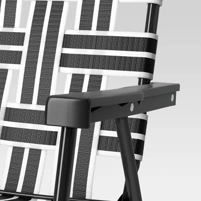 Web Strap Patio Chair - Room Essentials™ White 4 Web Strap Patio Chair - Room Essentials™ White - Image 4