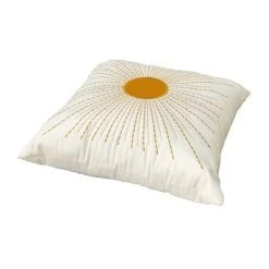 Satin Square Decorative Pillow Ivory/Dark Yellow - Room Essentials™ -Room Essentials Sales Store GUEST b08379f8 616c 4049 9235 4bbb83f1d3f8