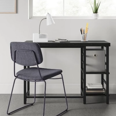 Adjustable Storage Desk Black - Room Essentials™ 1 Adjustable Storage Desk Black - Room Essentials™
