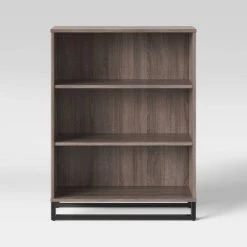 Mixed Material 3 Shelf Bookcase - Room Essentials™ Natural -Room Essentials Sales Store GUEST b437e40e ab40 4a04 8e12 b9c7014eab0e