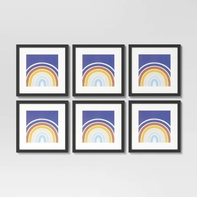 (Set of 6) 11" x 11" Matted to 8" x 8" Frame Set - Room Essentials™ Brown 7 (Set of 6) 11" x 11" Matted to 8" x 8" Frame Set - Room Essentials™ Brown - Image 7
