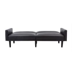 Faux Leather Futon Sofa with Arms Black - Room Essentials™ 13 Faux Leather Futon Sofa with Arms Black - Room Essentials™ -Room Essentials Sales Store GUEST ba224cac c288 4be2 8a15 ca6bca81424e
