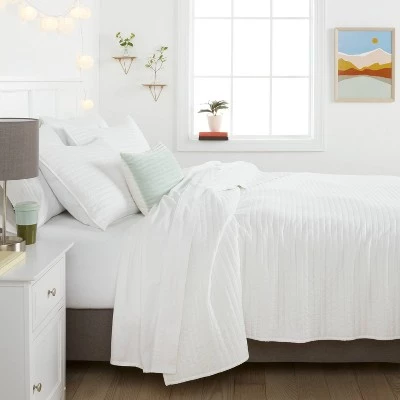 Garment Washed Microfiber Quilt - Room Essentials™ Charcoal 2 Garment Washed Microfiber Quilt - Room Essentials™ Charcoal - Image 2