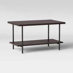 Wood and Metal Coffee Table - Room Essentials™ Espresso -Room Essentials Sales Store GUEST c493e6ac d8b2 4fbe 88ce 0923f7849a46