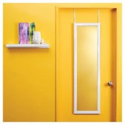 14.8" x 50.7" Over the Door Mirror - Room Essentials™ White -Room Essentials Sales Store GUEST c96db210 f82b 4652 a5ec 32bb217b3033