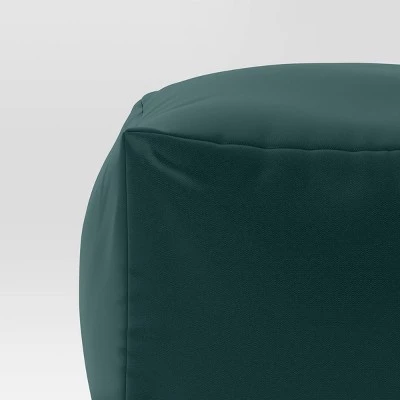 18"x15" Outdoor Patio Pouf - Room Essentials™ Quilted Blue 3 18"x15" Outdoor Patio Pouf - Room Essentials™ Quilted Blue - Image 3