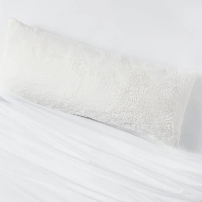 Plush Body Pillow Cover - Room Essentials™ Gray 1 Plush Body Pillow Cover - Room Essentials™ Gray