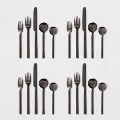 20pc Squared Straight Flatware Set - Room Essentials™ Stainless Steel -Room Essentials Sales Store GUEST cdc593d1 fea7 4807 87eb f9f23eaafe0a