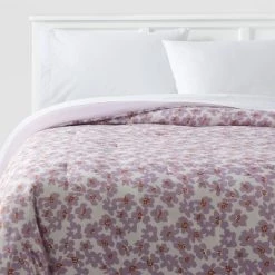 Reversible Microfiber Printed Comforter Ivory/Light Purple Floral - Room Essentials™ -Room Essentials Sales Store GUEST d0a1a63c 3cb6 4306 b14a 4dcedfb8d47c 1