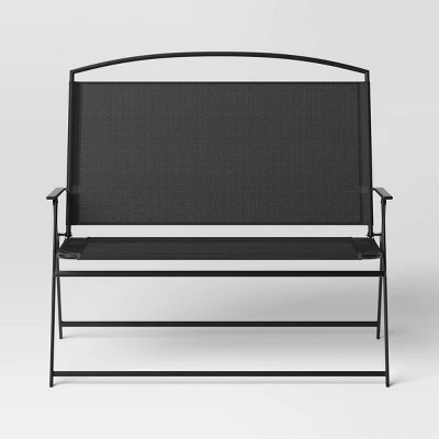 Sling Folding Outdoor Portable Beach Chair - Room Essentials™ Black 2 Sling Folding Outdoor Portable Beach Chair - Room Essentials™ Black - Image 2