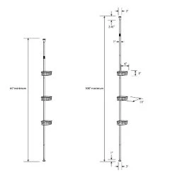 Steel Corner Tension Pole Caddy - Room Essentials™ Black 6 Steel Corner Tension Pole Caddy - Room Essentials™ Black -Room Essentials Sales Store GUEST d1c56fae 567b 4b9c 83f0 d1f17e8c5d56