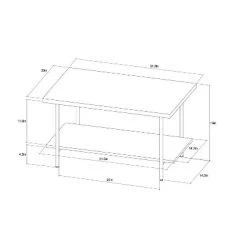 Wood and Metal Coffee Table - Room Essentials™ Espresso -Room Essentials Sales Store GUEST d2c1833c f054 4bb0 bddc 59ff651315c3