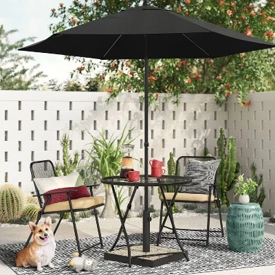 7.5' Round Outdoor Patio Market Umbrella - Room Essentials™ Mint 1 7.5' Round Outdoor Patio Market Umbrella - Room Essentials™ Mint