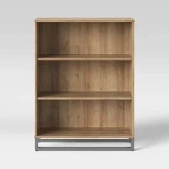 Mixed Material 3 Shelf Bookcase - Room Essentials™ Natural -Room Essentials Sales Store GUEST d3da7927 cccf 4636 99ac a6c98644c066