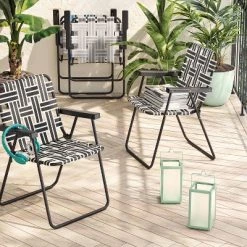 Web Strap Patio Chair - Room Essentials™ White