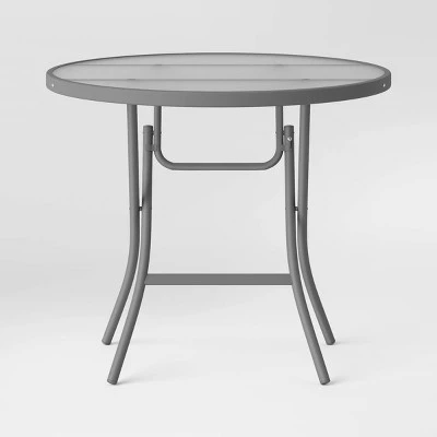 32" Patio Bistro Table - Clear - Room Essentials™ 1 32" Patio Bistro Table - Clear - Room Essentials™