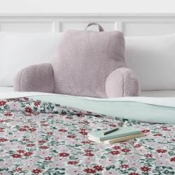 Faux Shearling Bed Rest Pillow - Room Essentials™ Gray