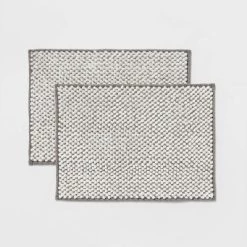 2pk 17"x24" Rug Set - Room Essentials™ Gray -Room Essentials Sales Store GUEST d7fb39d6 c3a1 4e46 bdb9 3b9b23ad2d5d