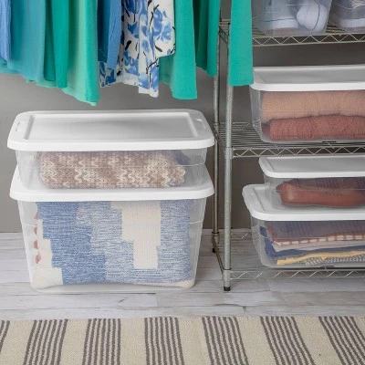 90qt Clear Storage Box White - Room Essentials™ 5 90qt Clear Storage Box White - Room Essentials™ - Image 5