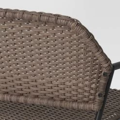 Steel & Wicker Outdoor Patio Garden Bench Light Brown - Room Essentials™ -Room Essentials Sales Store GUEST e05f030f af6e 4e4d bacd 2d8847e579ff