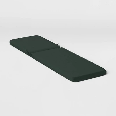 78"x22" Outdoor Chaise Lounge Cushion Fern Shower Green - Room Essentials™ 3 78"x22" Outdoor Chaise Lounge Cushion Fern Shower Green - Room Essentials™ - Image 3