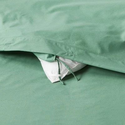 Easy-Care Duvet Cover & Sham Set - Room Essentials™ Black 5 Easy-Care Duvet Cover & Sham Set - Room Essentials™ Black - Image 5