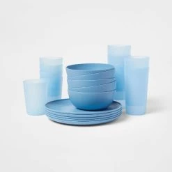 20pc Plastic Dinnerware Set - Room Essentials™ Gray -Room Essentials Sales Store GUEST e9a4aeec 79a7 417f 8f6c 1154df9527f2