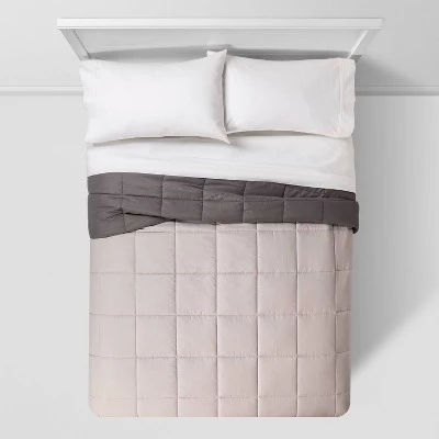 Reversible Microfiber Solid Comforter - Room Essentials™ Black/dark Gray 3 Reversible Microfiber Solid Comforter - Room Essentials™ Black/dark Gray - Image 3