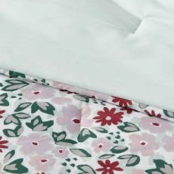 Microfiber Reversible Floral Print Comforter Light Purple/Mint Green - Room Essentials™ -Room Essentials Sales Store GUEST eeaf88e3 0304 4ce7 b07d 4bbc82a98ce2