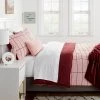 Grid Print Reversible Decorative Comforter Set with Throw - Room Essentials™ Light Pink/maroon -Room Essentials Sales Store GUEST eeb6ace2 0912 4f31 aba7 2524dca2f3f0