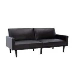 Faux Leather Futon Sofa with Arms Black - Room Essentials™ 16 Faux Leather Futon Sofa with Arms Black - Room Essentials™ -Room Essentials Sales Store GUEST f1f3fcb5 ce41 494a 876b 4460d36bd7d7
