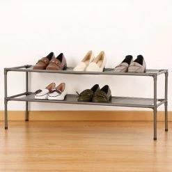 2-Tier Fabric Shoe Rack - Room Essentials™