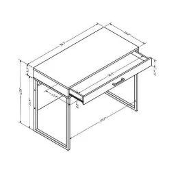 Mixed Material Writing Desk Gray - Room Essentials™ -Room Essentials Sales Store GUEST f4f3a21d 69c8 4fa1 a7bc 88fbb9a65ff3