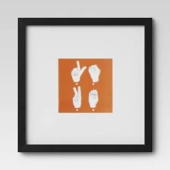 Set of 9 Gallery Frame Set 10" x 10" Matted to 5" x 5" Black - Room Essentials™ -Room Essentials Sales Store GUEST f789d878 5fd4 4ad1 974a e96f082d197a