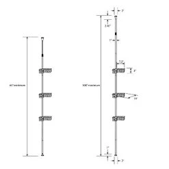 Steel Corner L Shaped Tension Pole Caddy Chrome - Room Essentials™ -Room Essentials Sales Store GUEST f7df01e2 5816 409f 95d8 1eda863edc9b