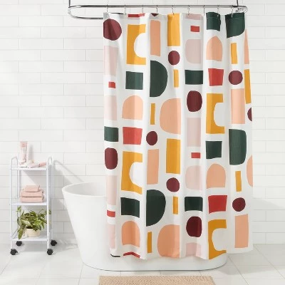 Savor Geo Shower Curtain Multi - Room Essentials™ 1 Savor Geo Shower Curtain Multi - Room Essentials™
