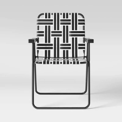 Web Strap Patio Chair - Room Essentials™ White 2 Web Strap Patio Chair - Room Essentials™ White - Image 2