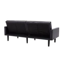 Faux Leather Futon Sofa with Arms Black - Room Essentials™ 15 Faux Leather Futon Sofa with Arms Black - Room Essentials™ -Room Essentials Sales Store GUEST fc7d055a 313d 47c6 b0f0 b13d401eb9fe